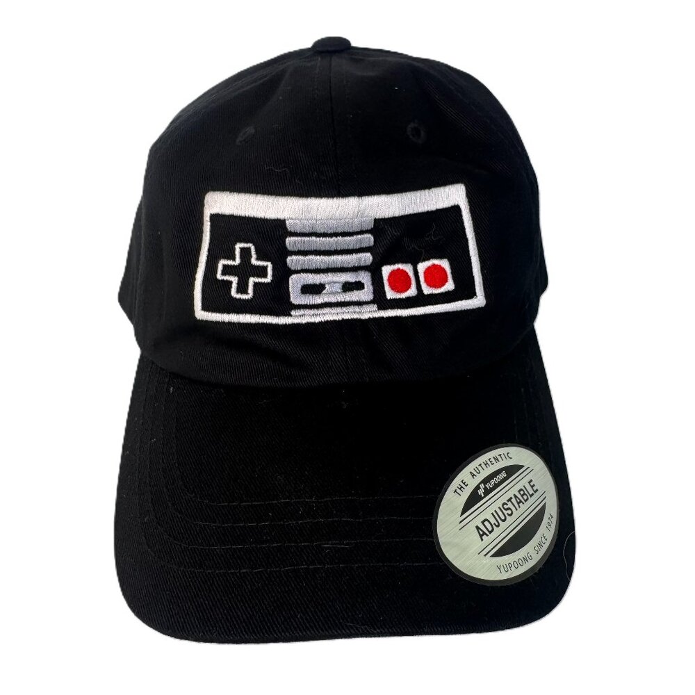 Classic NES Controller Embroidered Baseball Cap Hat 6 Panel Super Gaming Gamer